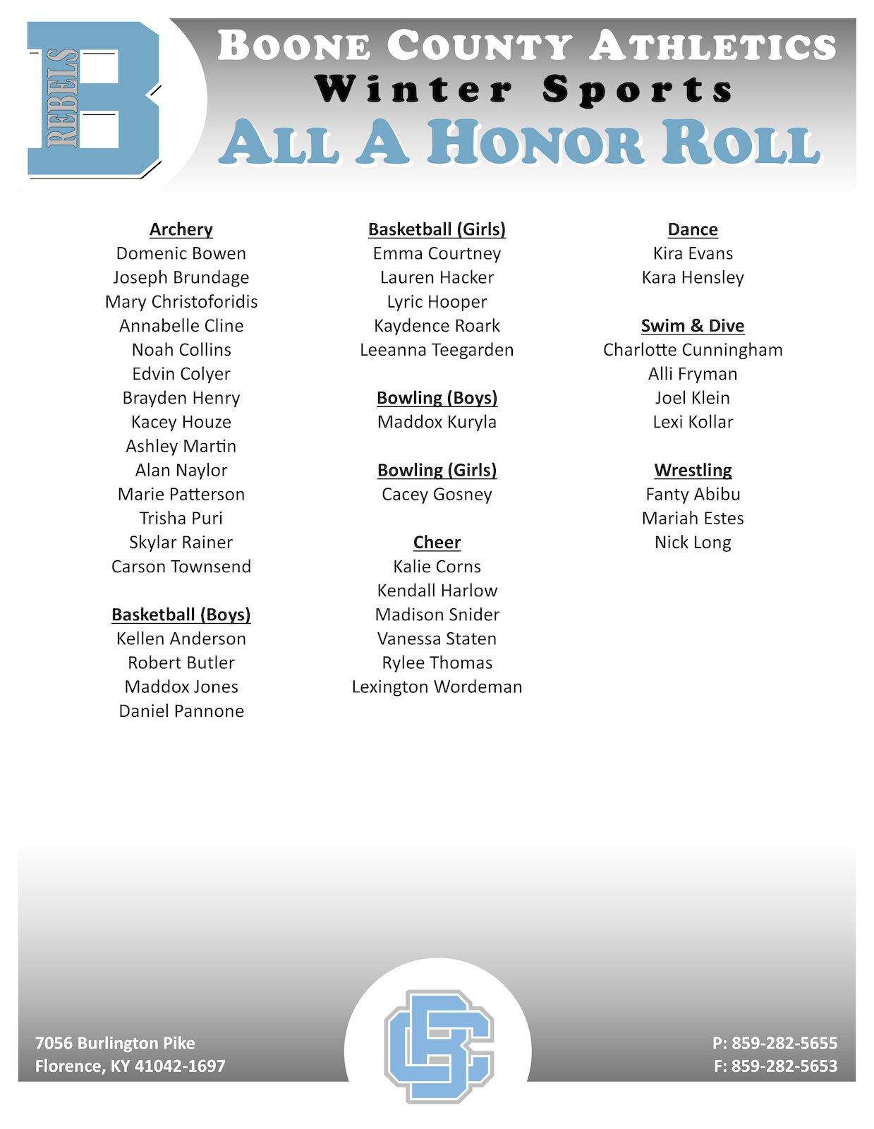 74 winter student athletes named to athletic honor roll cover photo