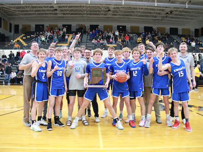 DeMotte Christian wins third boys basketball sectional championship cover photo
