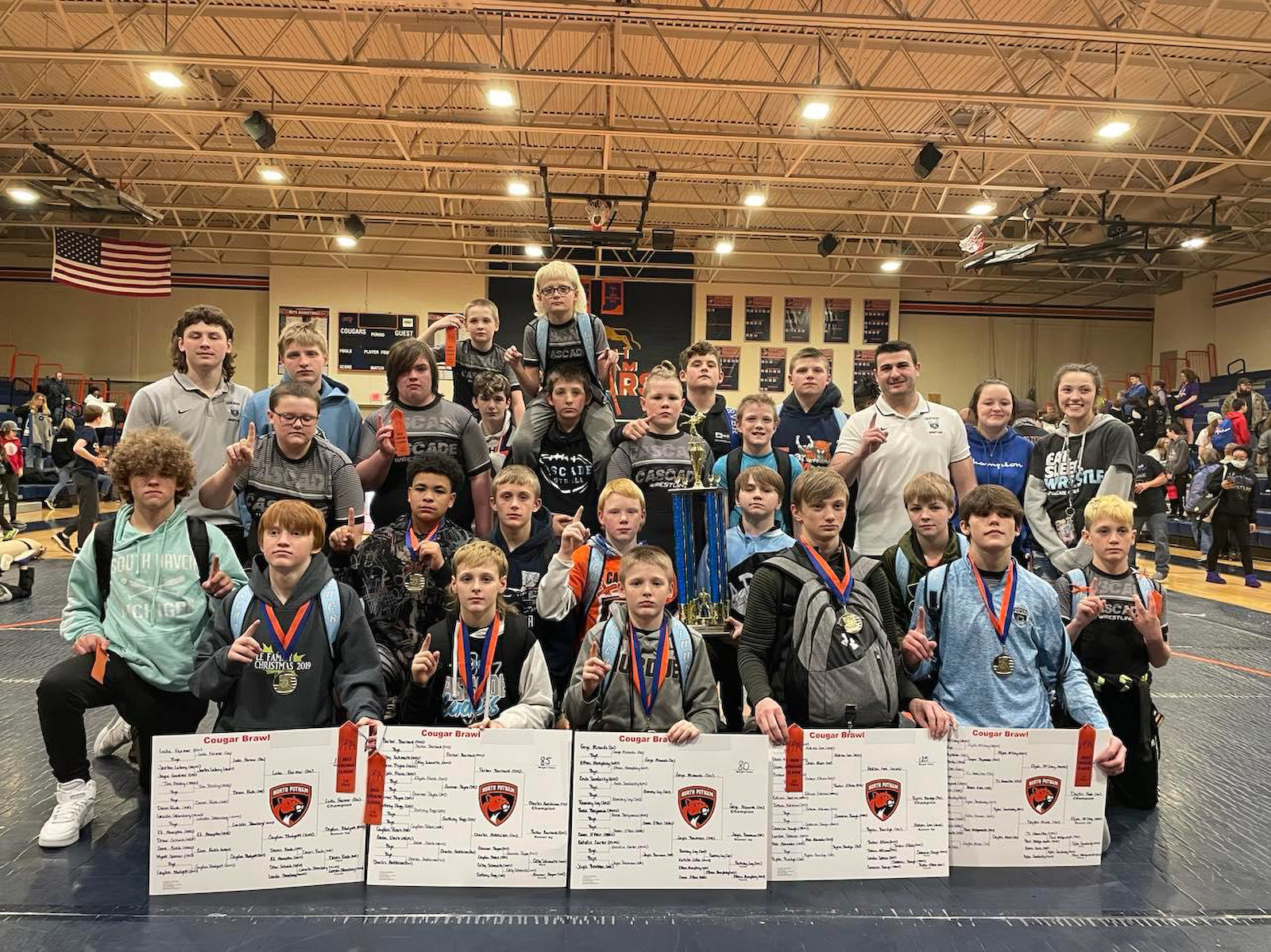 CMS Wrestling comes from behind to win North Putnam invite cover photo