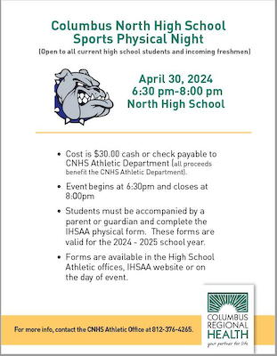 North to host Sports Physicals Night on April 30 cover photo