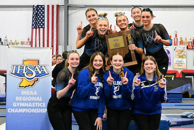 Gymnasts win 21st Regional in program history and advance to State Finals cover photo