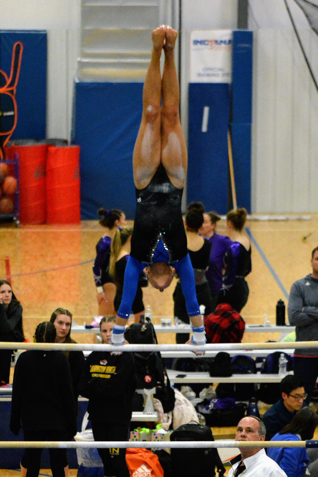 Gymnasts advance to Regionals with runners-up finish at Franklin Central Sectional cover photo