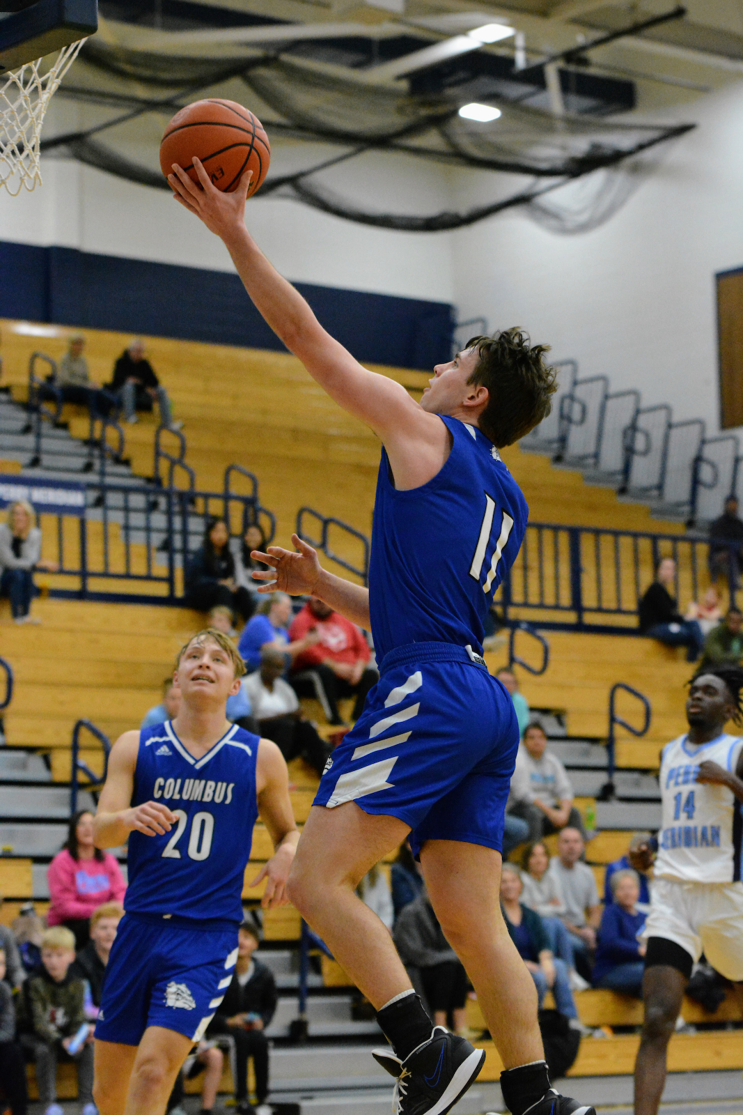 North boys roll past Perry Meridian 49-26 in varsity basketball cover photo