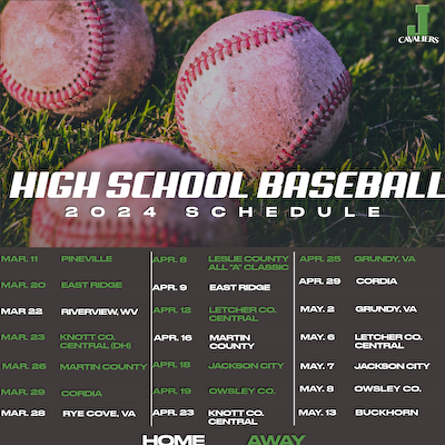 2024 High School Baseball Schedule gallery cover photo