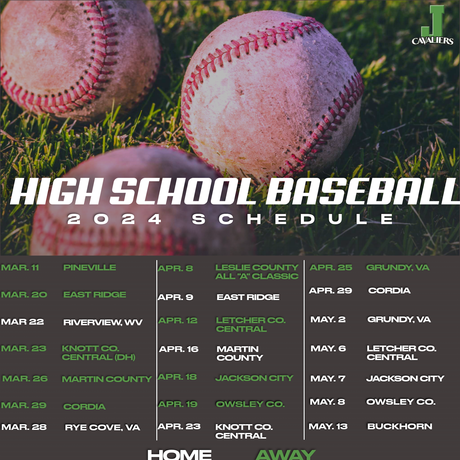 2024 High School Baseball Schedule gallery cover photo