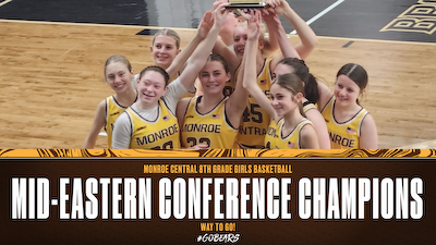 8th Grade Girls Basketball wins the Mid-Eastern Conference Tournament cover photo