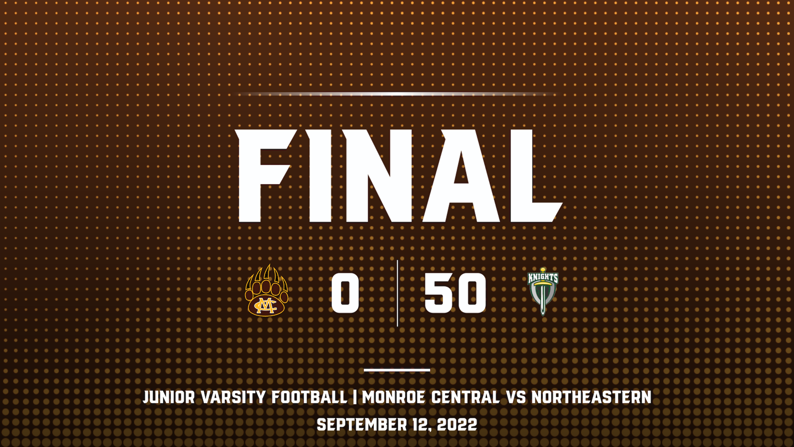 JV Football falls to Northeastern cover photo