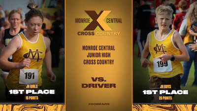 Junior High Cross Country teams both defeat Driver cover photo