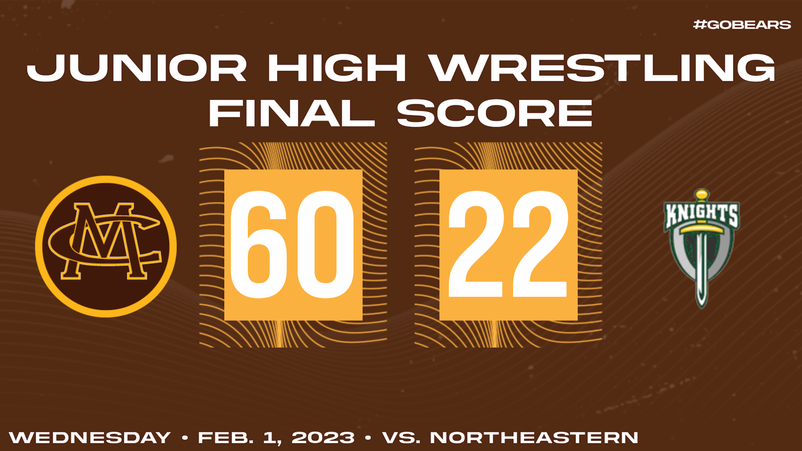 JH Wrestling defeats Northeastern cover photo