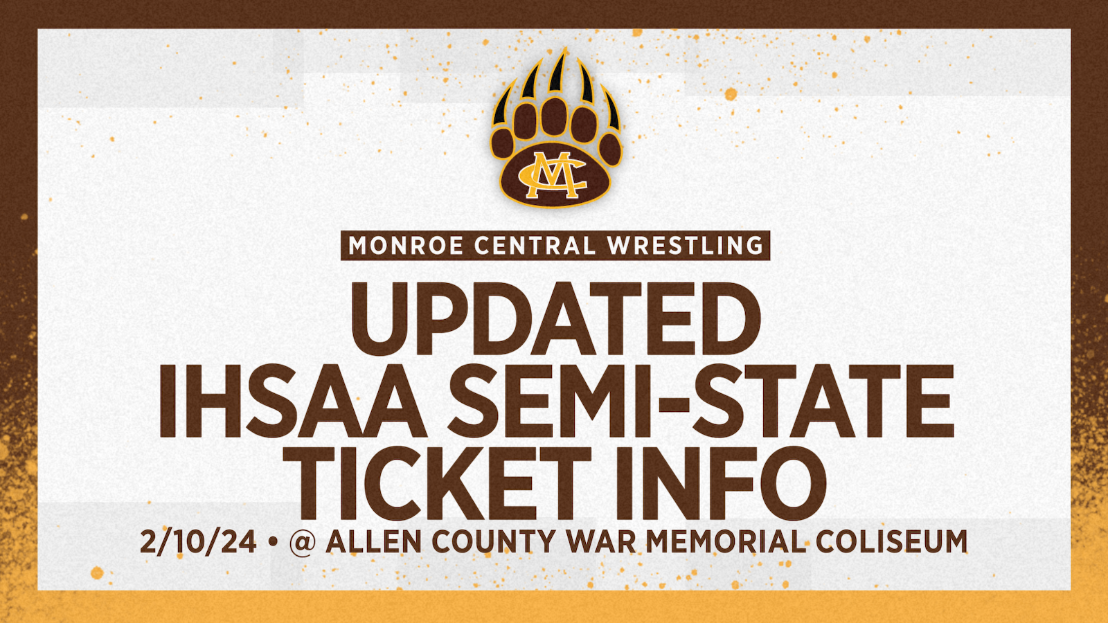 Wrestling Ticket Information - Semi-State 3798533.png