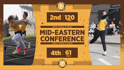 Varsity Track & Field Mid-Eastern Conference Results: Boys 2nd, Girls 4th cover photo