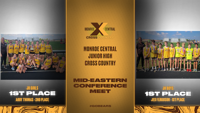 Boys and Girls Junior High Cross Country win the Mid-Eastern Conference Meet cover photo