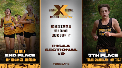 Cross Country Girls 2nd, Boys 7th at the Delta IHSAA Sectional cover photo