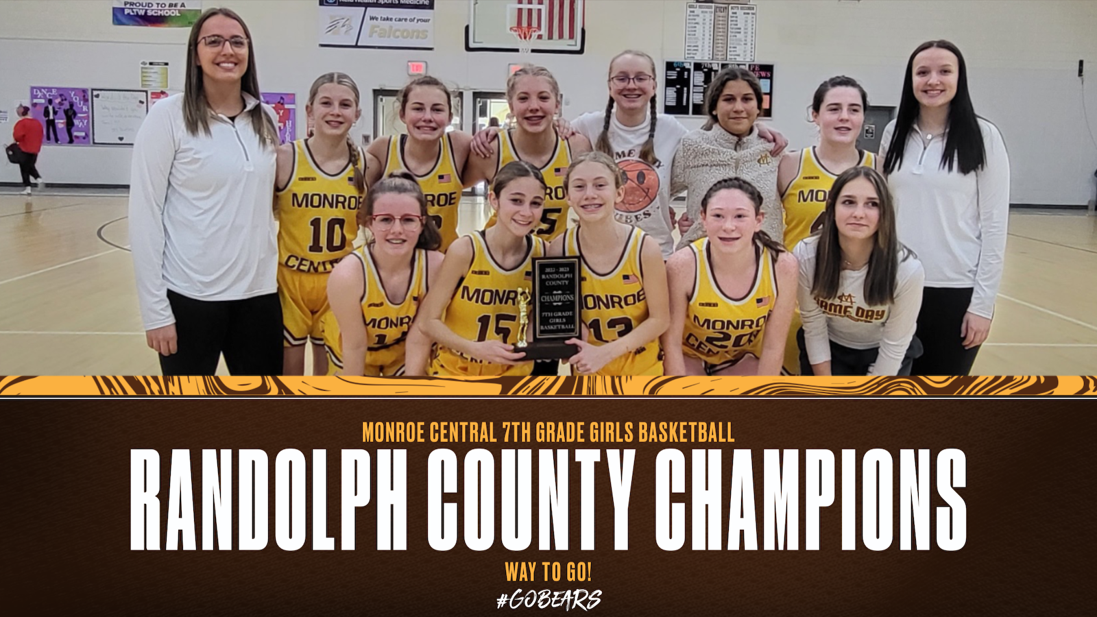 7th Grade Girls Basketball win the Randolph County Championship cover photo