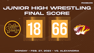 JH Wrestling falls to Alexandria cover photo