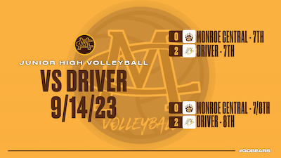 Junior High Volleyball falls to Driver cover photo