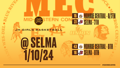 Junior High Girls Basketball splits with Selma in the MEC Tournament cover photo