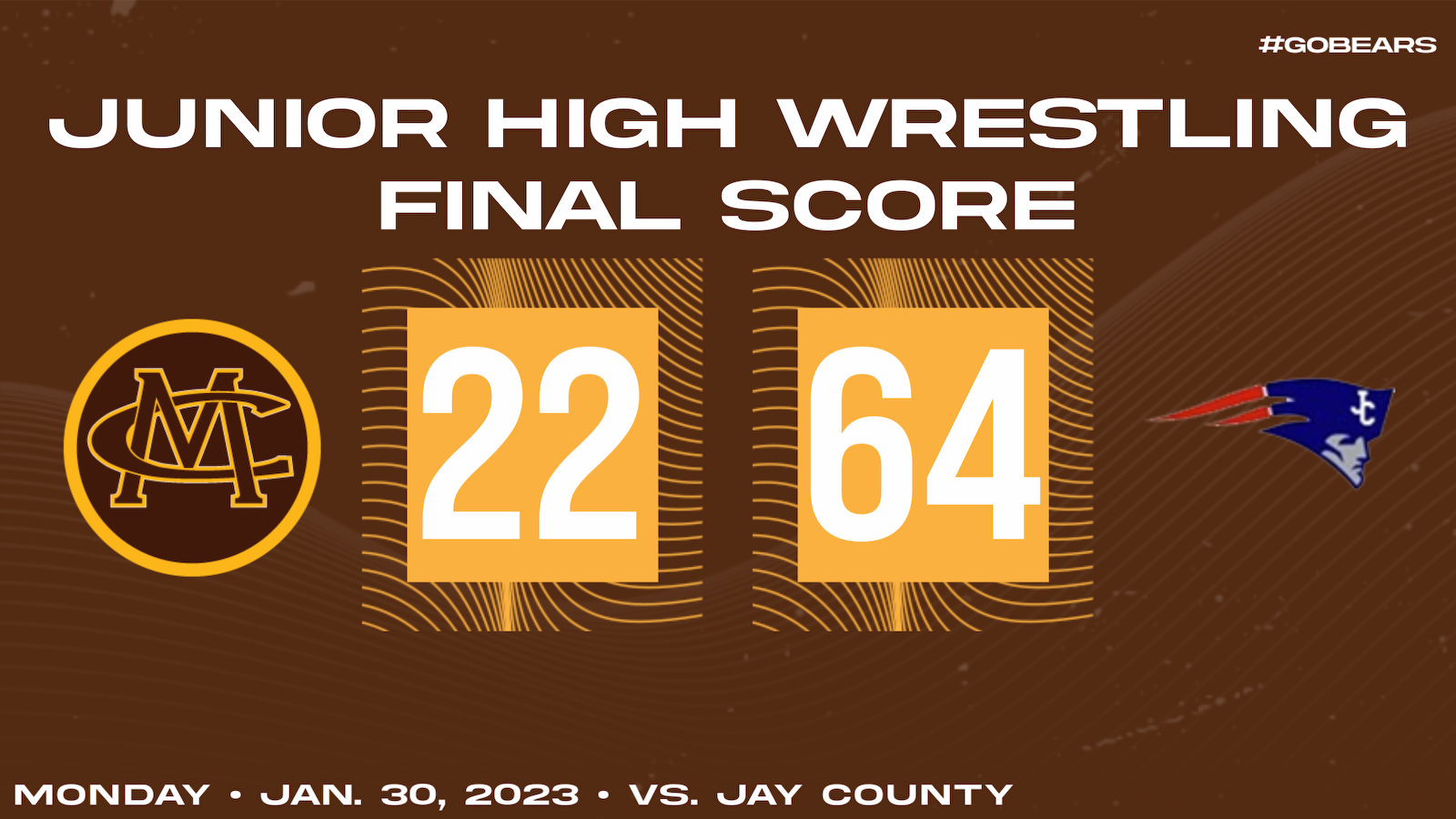 JH Wrestling falls to Jay County cover photo
