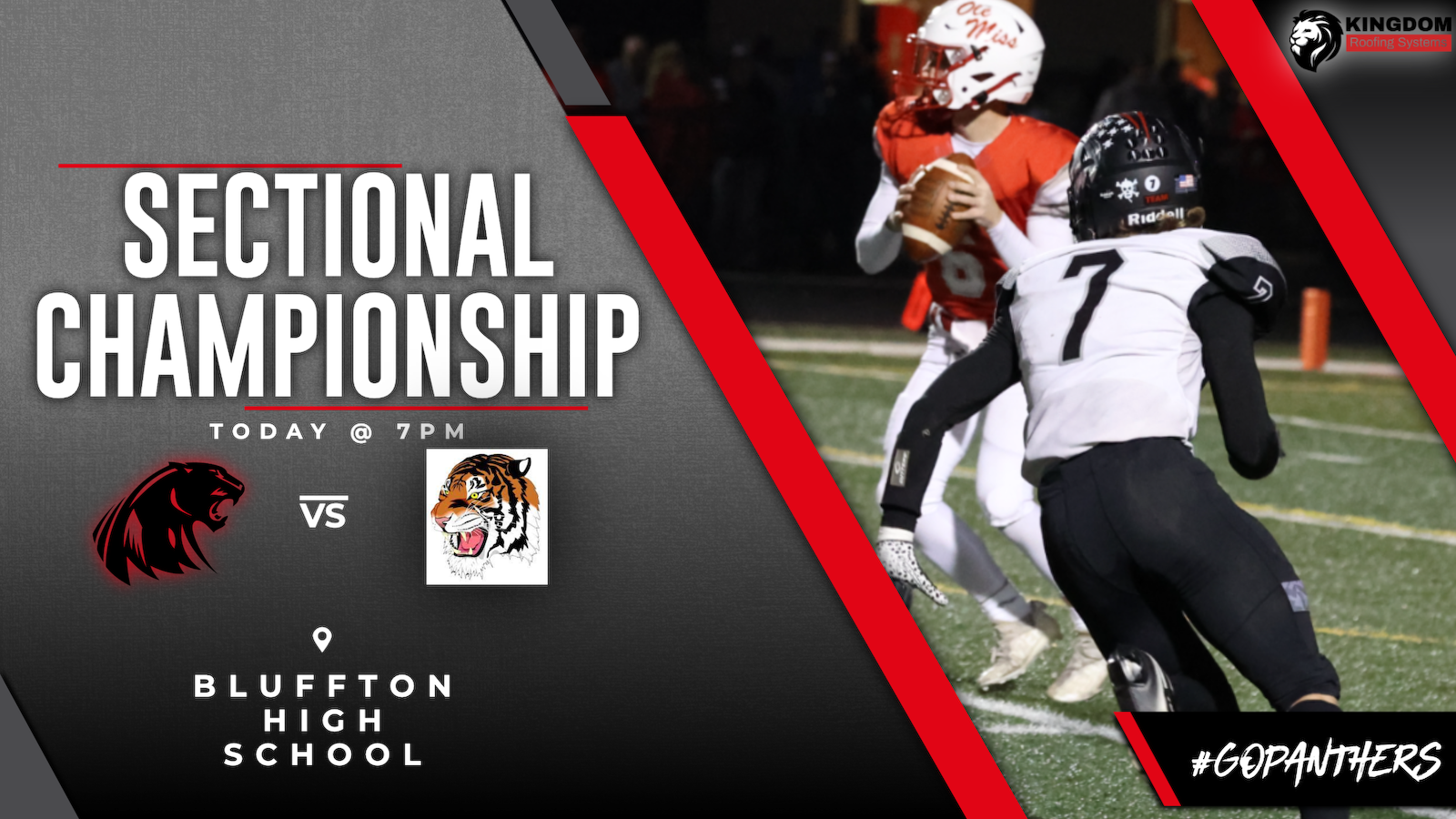 Football Travels to Bluffton for Sectional Championship cover photo