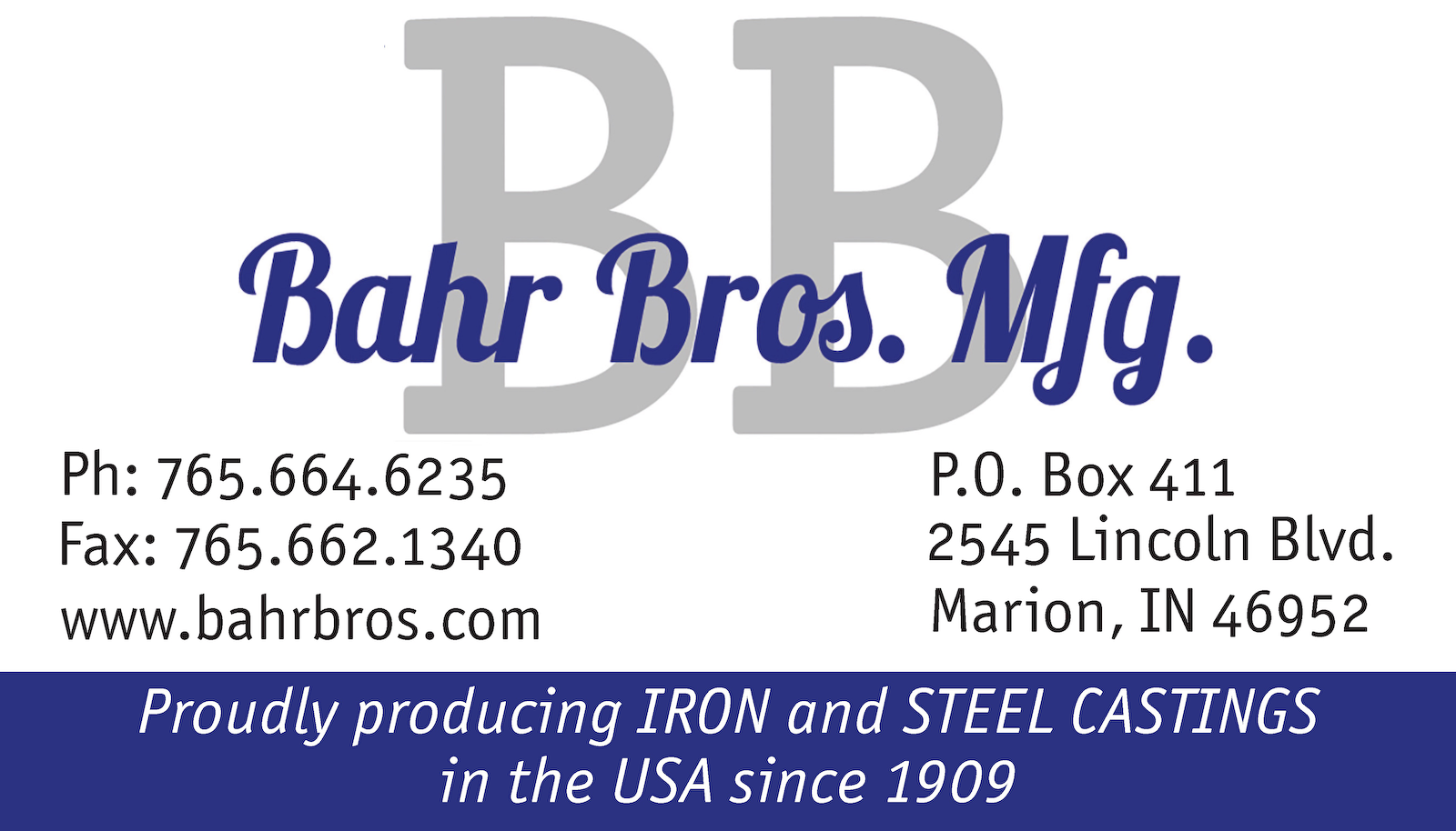 Bahr Bros. Manufacturing