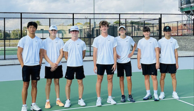 Boys Tennis gets past Tri in 1st round of Sectional cover photo