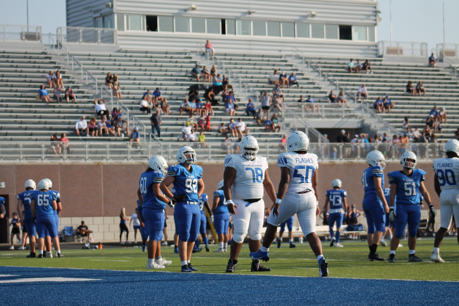 Blue & White Football Scrimmage gallery cover photo