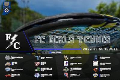 2023 Girls Tennis Schedule cover photo