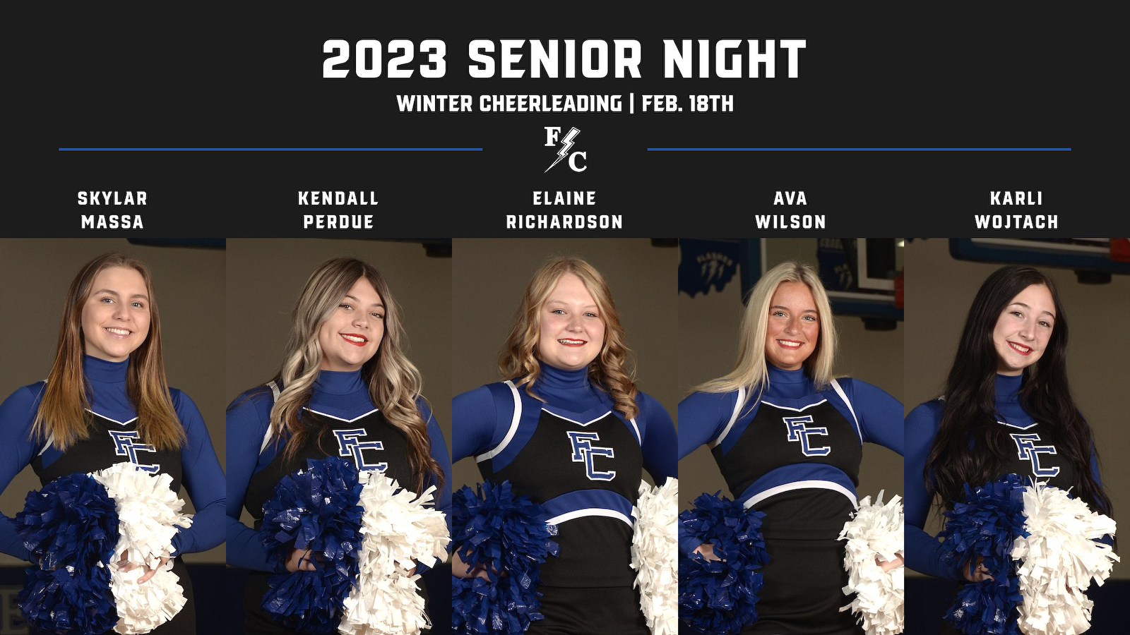 Boys Basketball, Cheerleading, Sparkle and Student Athletic Trainer Senior Night cover photo