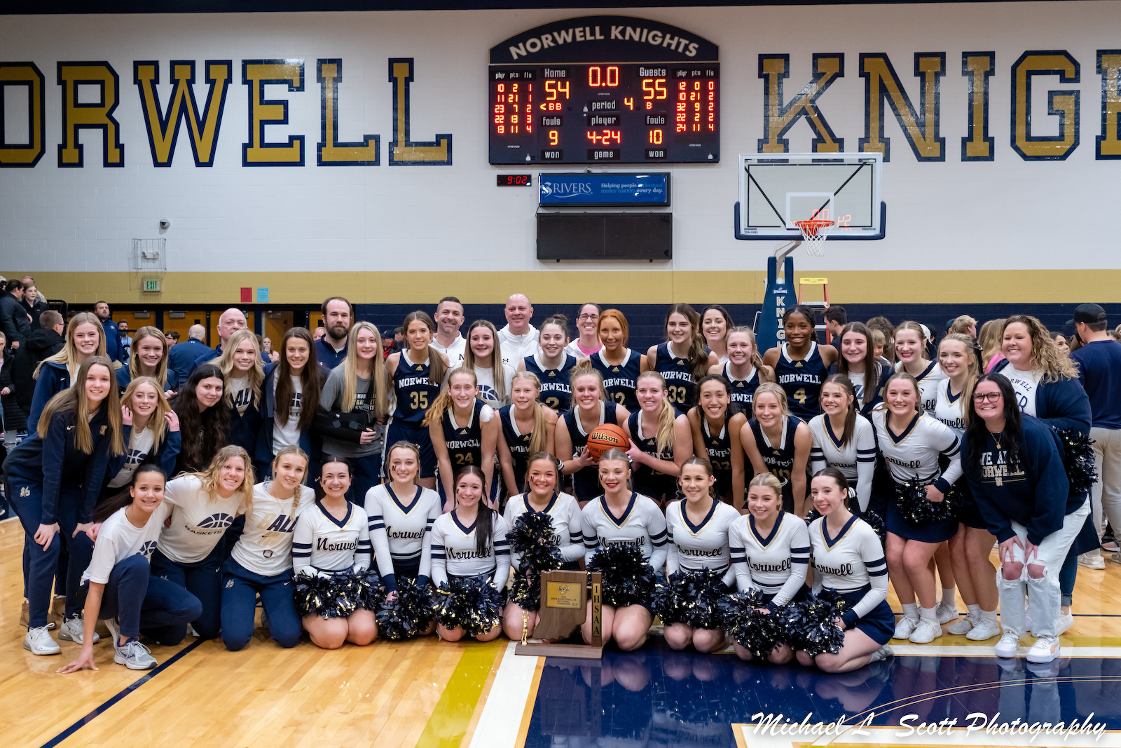 Girls Basketball Wins Sectional Title cover photo