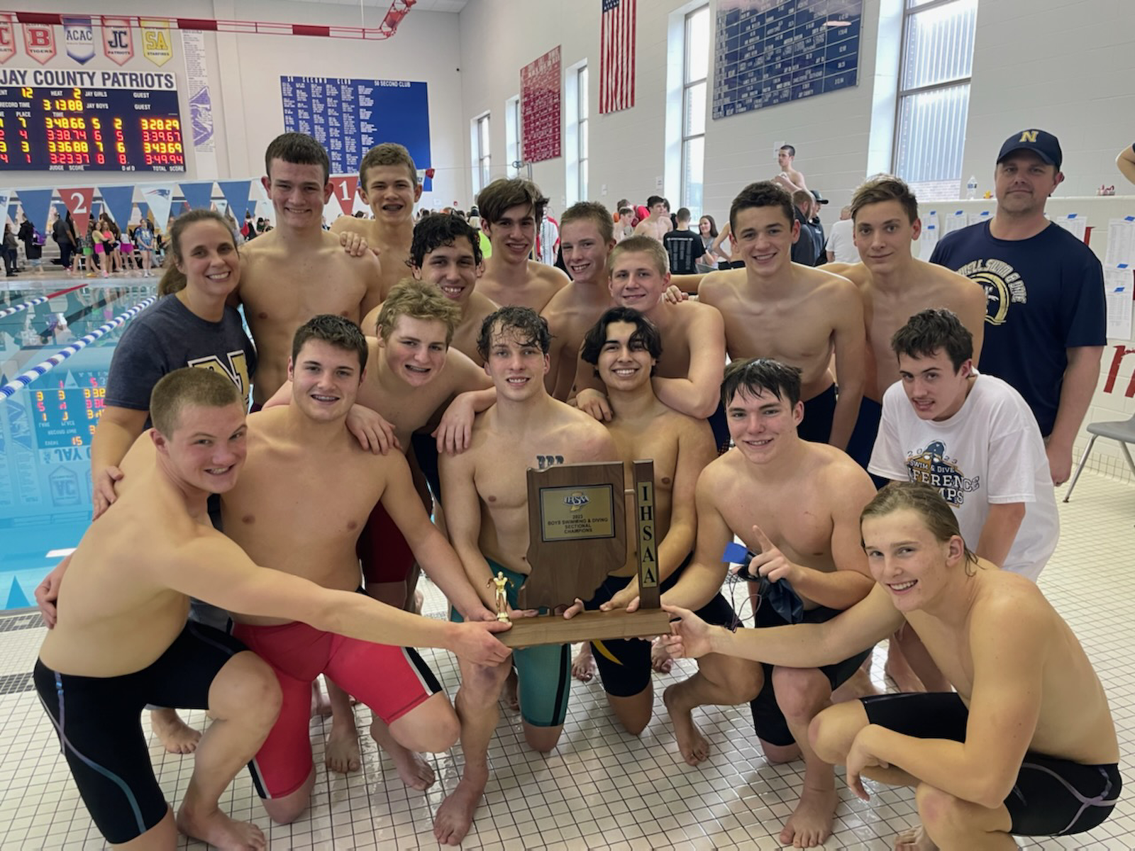 Boys Swim Team - Sectional Champs!! Swimmers Advance to State!! cover photo