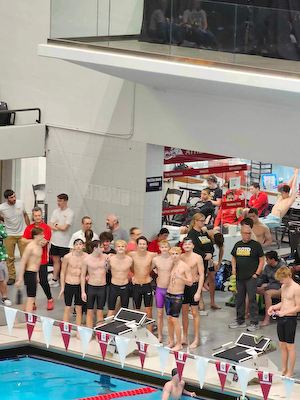 Cats’ Swim Season Ends at State Finals Prelims cover photo