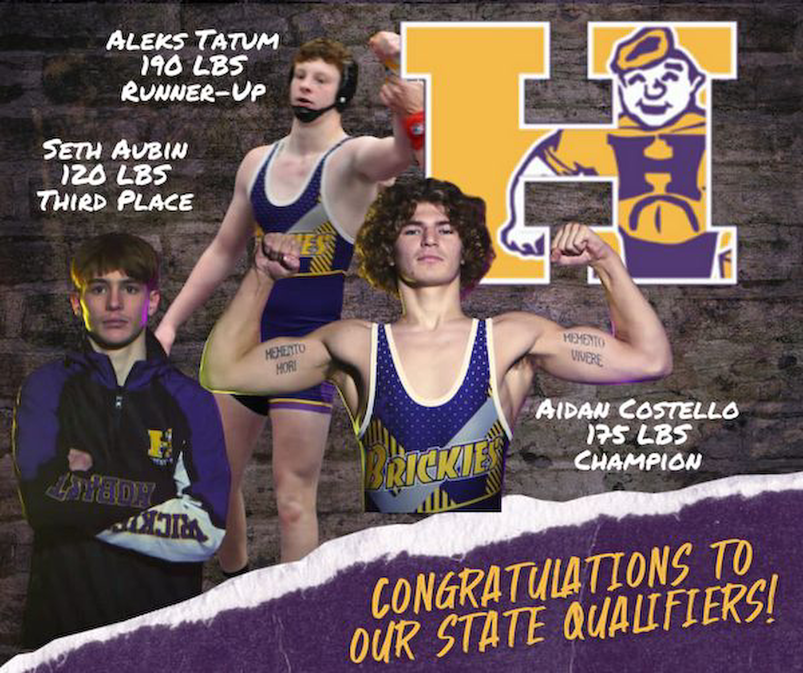 CONGRATULATIONS TO THE WRESTLERS HEADED TO THE STATE FINALS! gallery cover photo