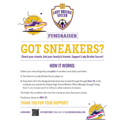 Support Lady Brickie Soccer by donating sneakers and cleats through May 25th cover photo