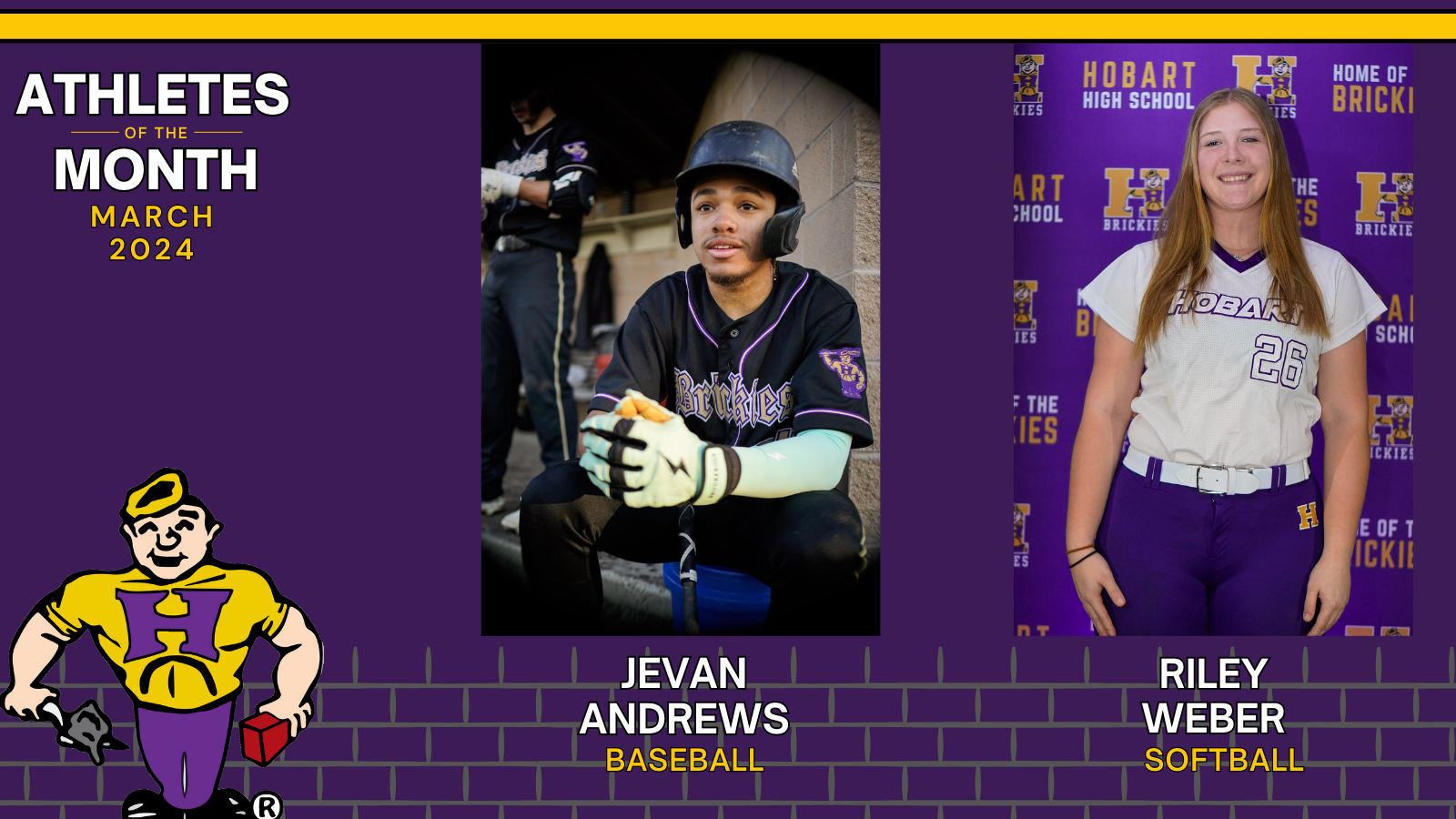 Congratulations to our March Brickie Athletes of the Month! gallery cover photo