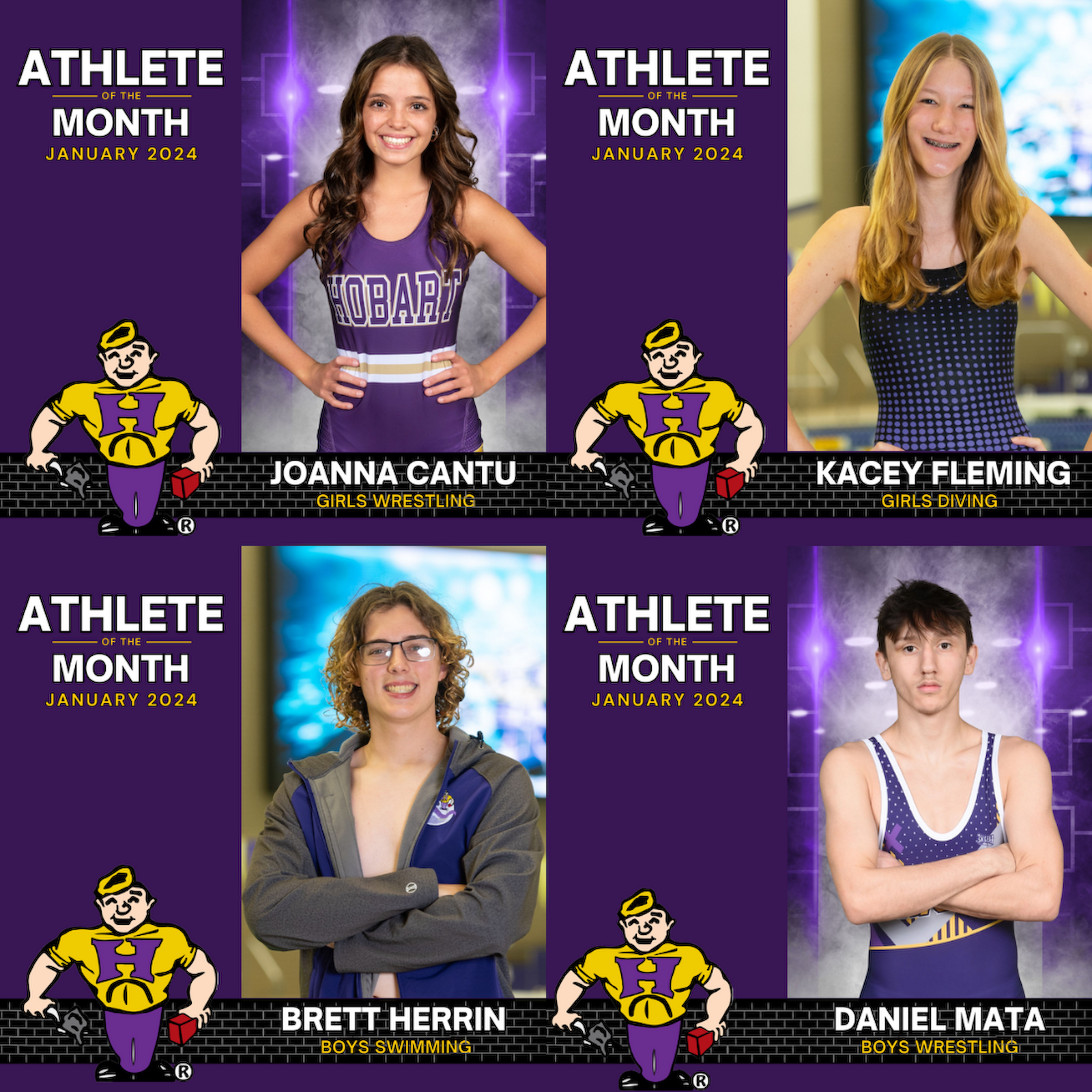 Congratulations to our January Athletes of the Month! gallery cover photo