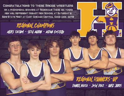 Wrestlers advance to the IHSAA Semi-State! cover photo