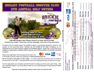 Hobart Football Golf Outing - June 15th @ Indian Ridge Golf Course cover photo