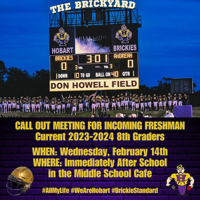 Incoming Freshman Football Call-Out Meeting - 2/14 cover photo