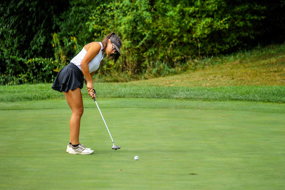 Blackhawk girls' golf places third at 2023 Bedford North Lawrence Sectional cover photo