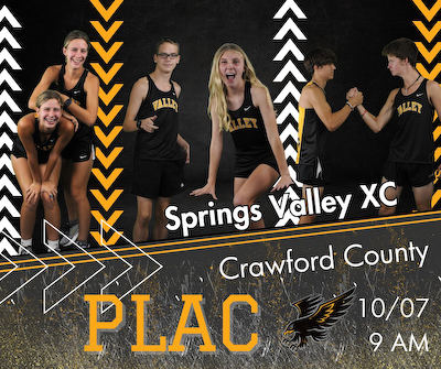 Springs Valley cross country to compete for PLAC championship on Saturday cover photo