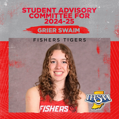 Grier Swaim is elected to the 2024-25 IHSAA Student Advisory Commmittee cover photo