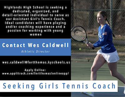 JOB OPENING!! Girls Tennis Assistant cover photo