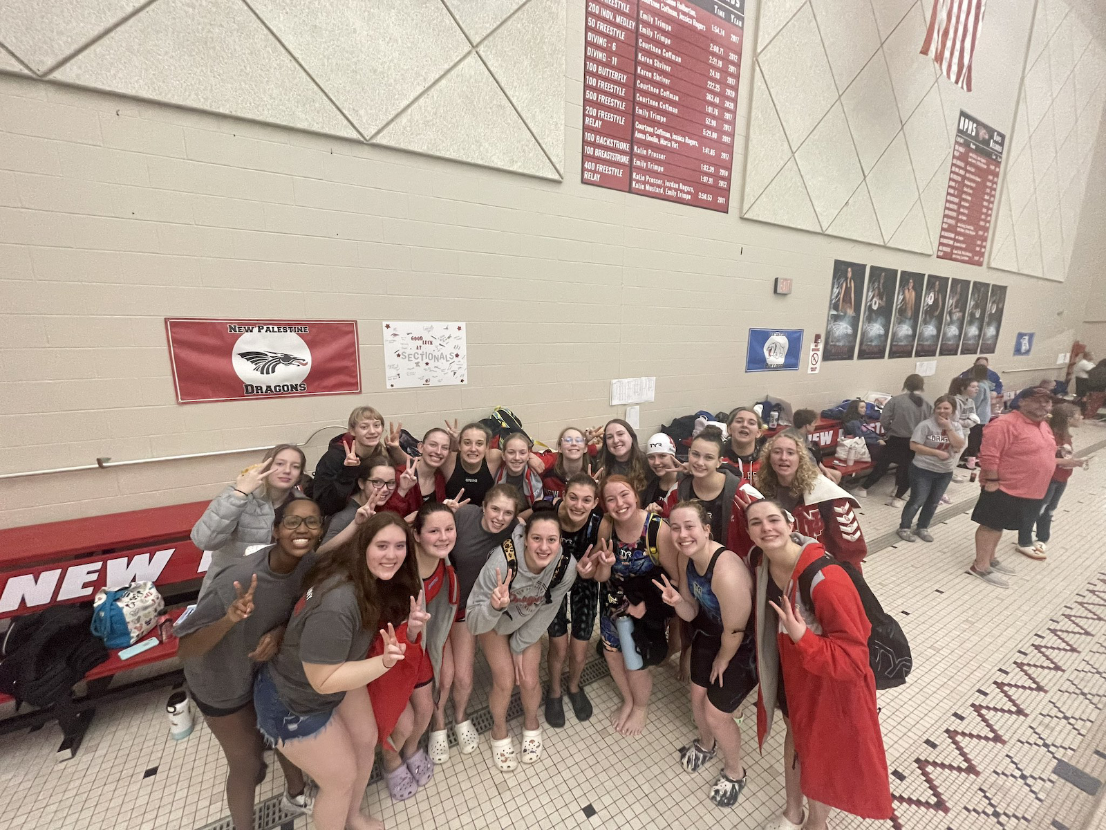 Girls swimming places second in sectional cover photo