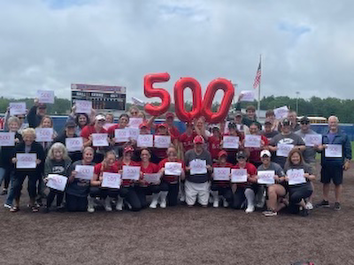 Marcum reaches 500 in softball sweep cover photo
