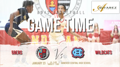 Boys Basketball - 59ers vs. Hanover Central Game Notes, Presented by Alvarez Law cover photo
