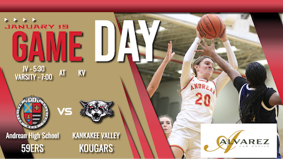 Girls Basketball - Niners vs. Kankakee Valley Game Notes, Presented by Alvarez Law cover photo