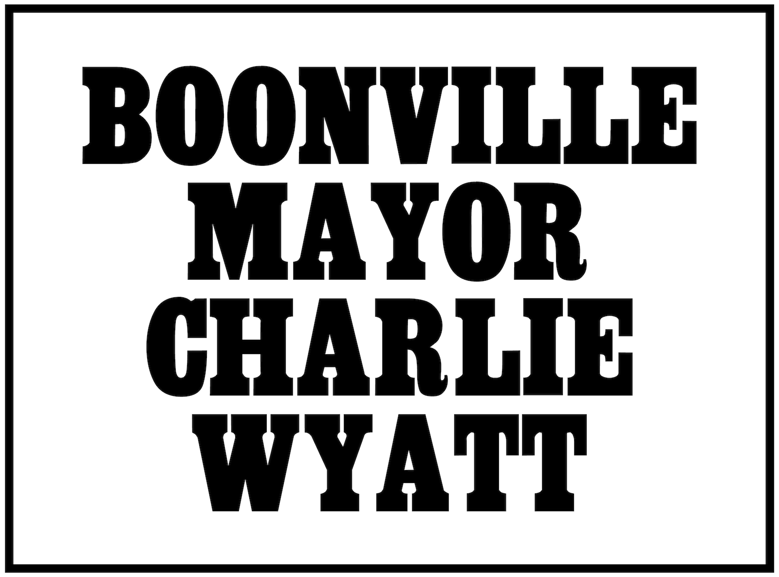 Mayor Charlie Wyatt