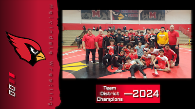 Melvindale Wrestling Wins Team Districts cover photo