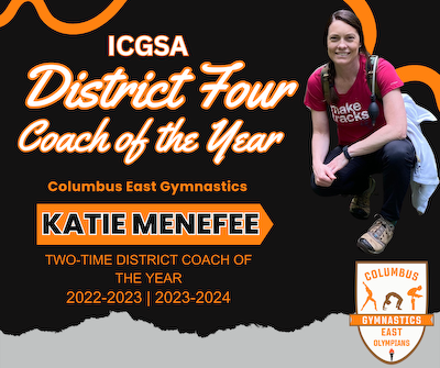 O's Gymnastics Coach Named ICGSA District Four Coach of the Year cover photo