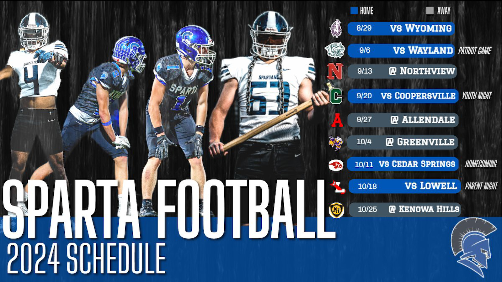 Sparta Football Schedule Announcement gallery cover photo